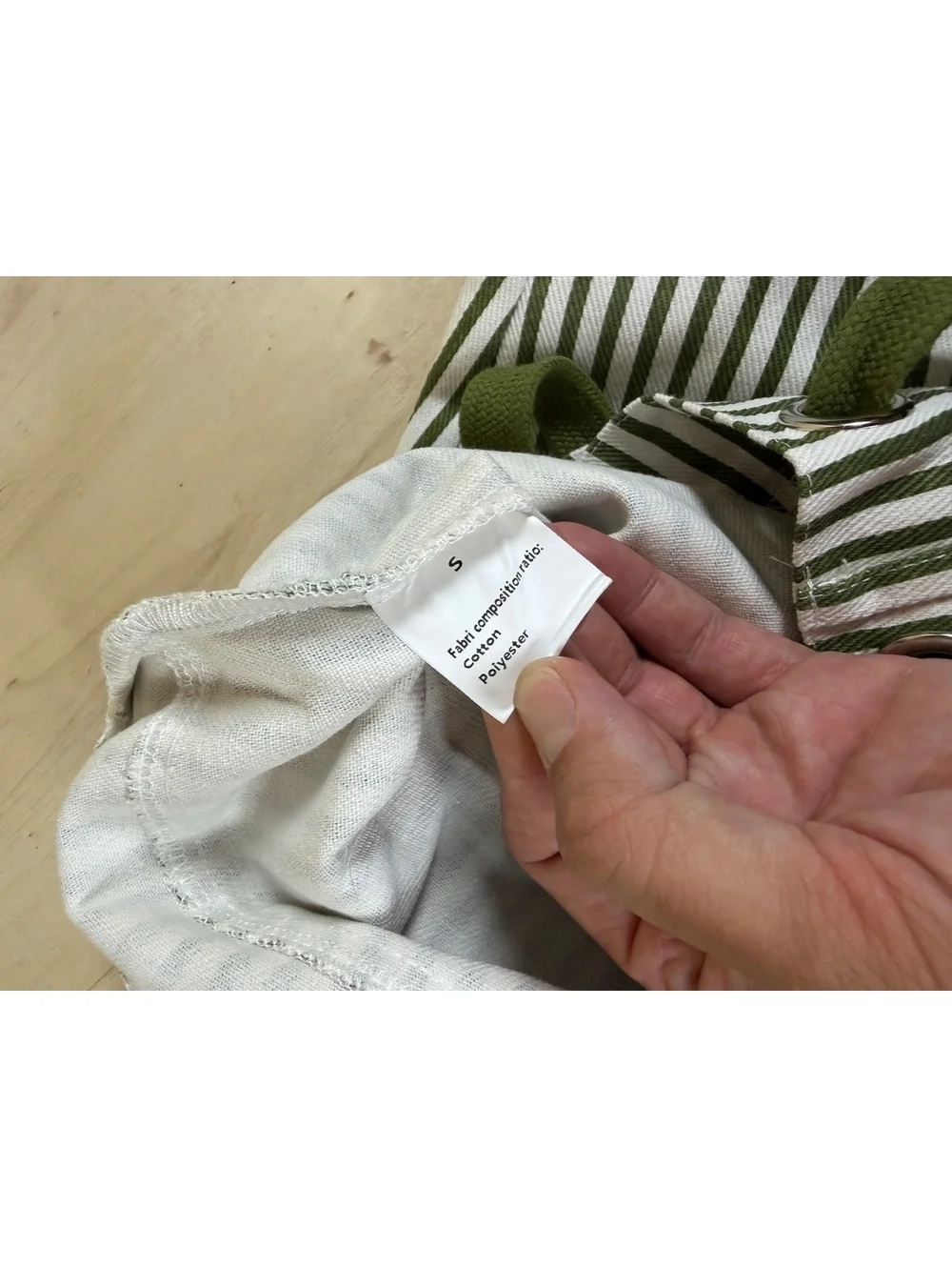 Striped Utility Cargo Lounge Pants Green Hickory Stripe Contrast Pocket S
